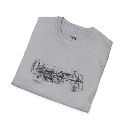 Vintage Formula 1 Car Cutaway T-Shirt