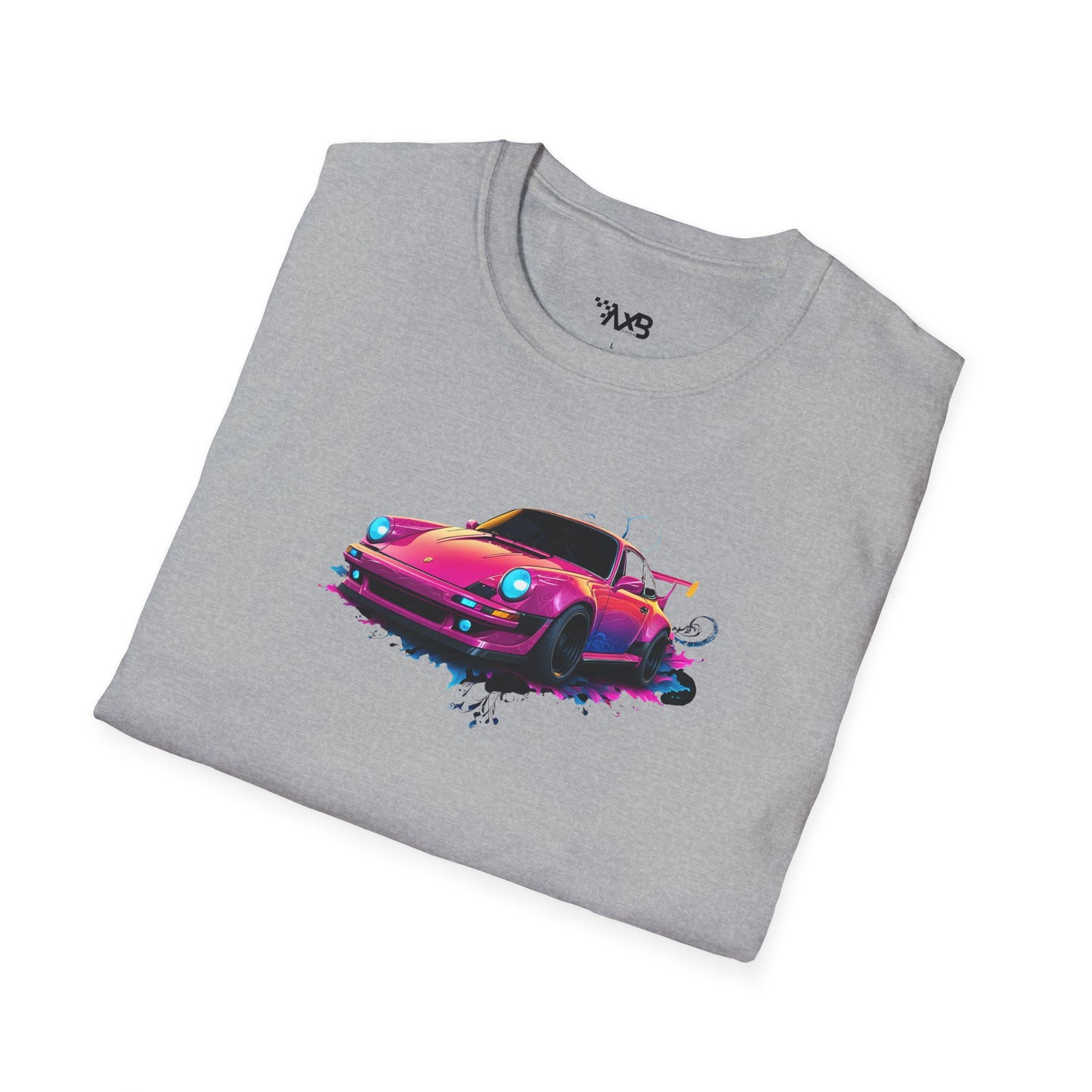 Pink Porsche T-Shirt – Neon Racer Edition