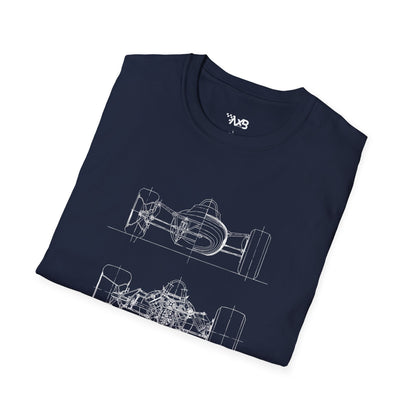 Formula Car Blueprint T-Shirt