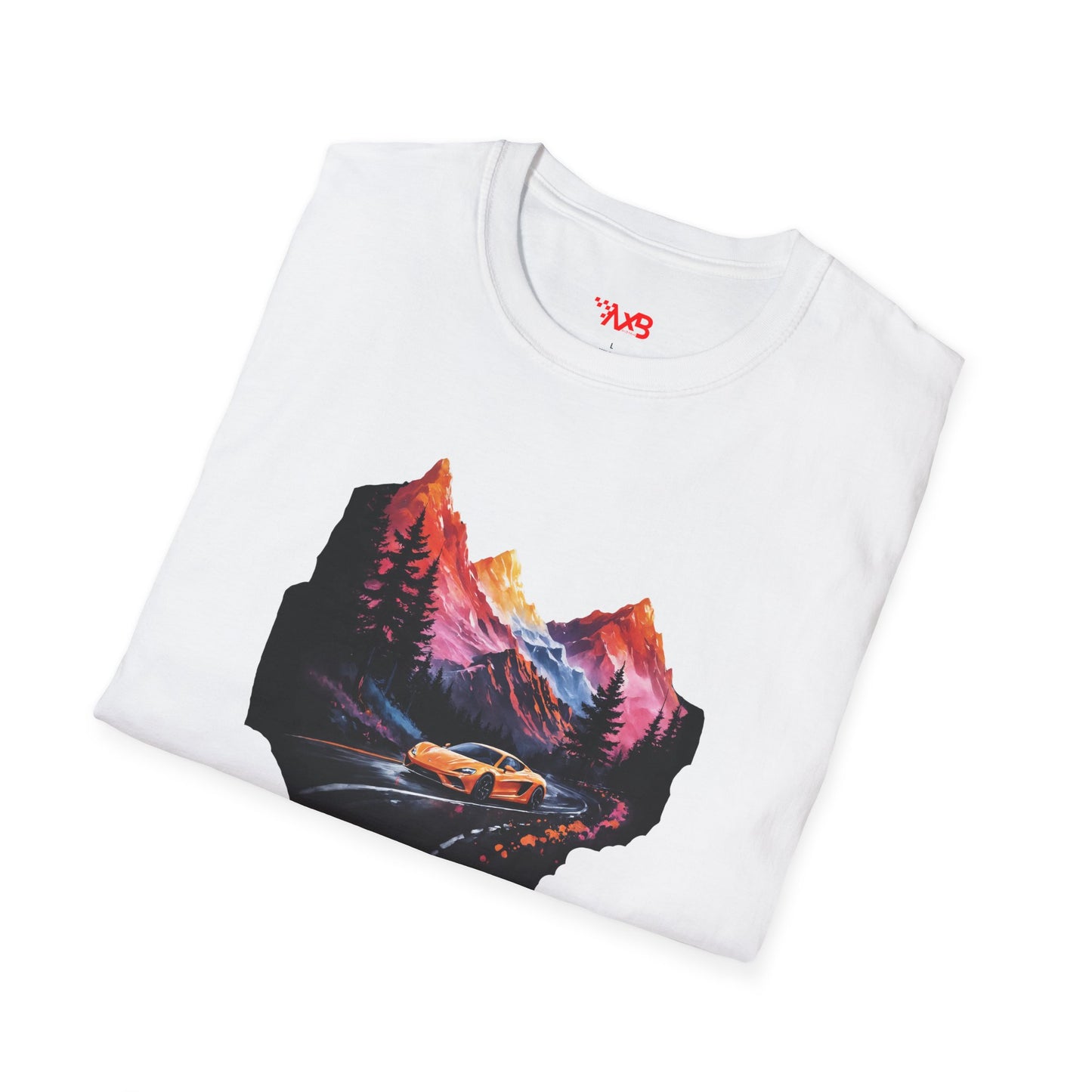 Supercar Mountain Adventure T-Shirt – Scenic Drive Edition