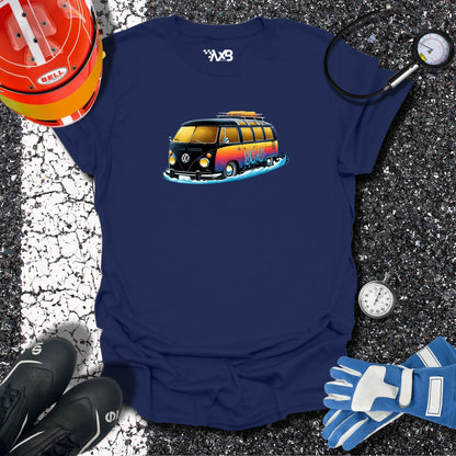 Sunset VW Van T-Shirt – Surf Adventure Edition