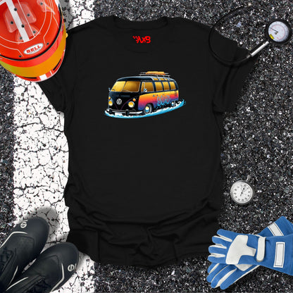 Sunset VW Van T-Shirt – Surf Adventure Edition