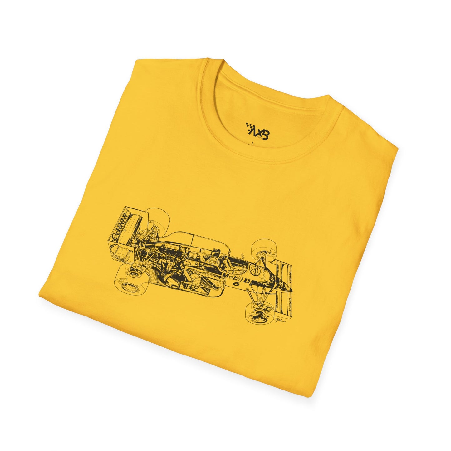 Vintage Formula 1 Car Cutaway T-Shirt