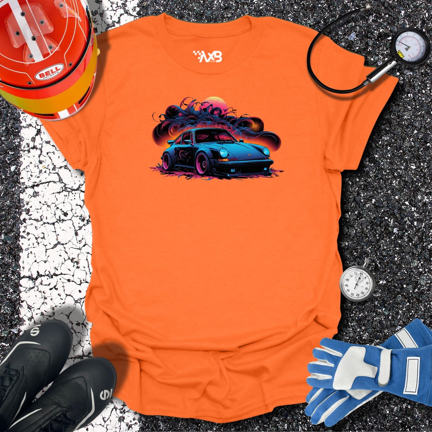 Midnight Porsche T-Shirt – Neon Dream Edition