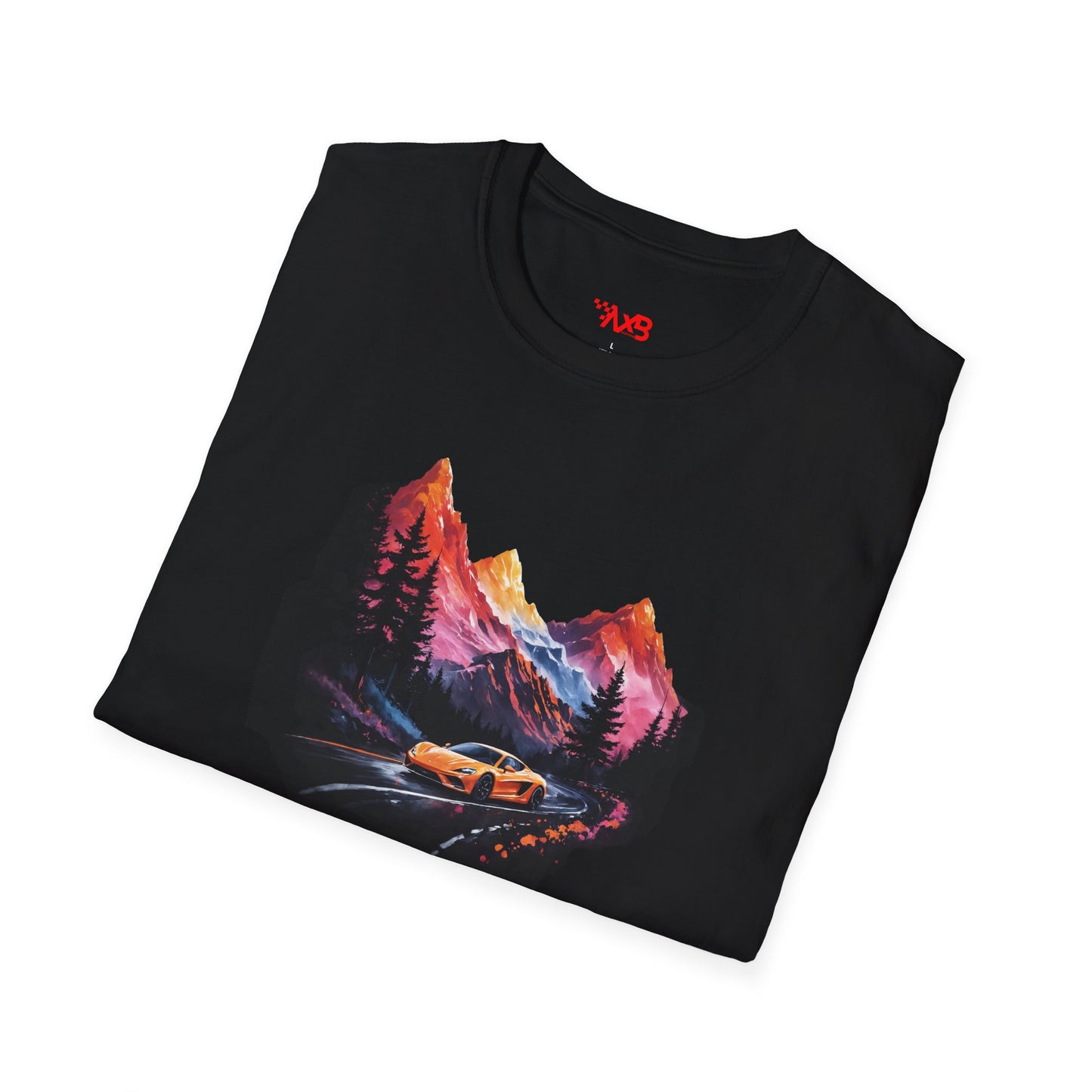 Supercar Mountain Adventure T-Shirt – Scenic Drive Edition