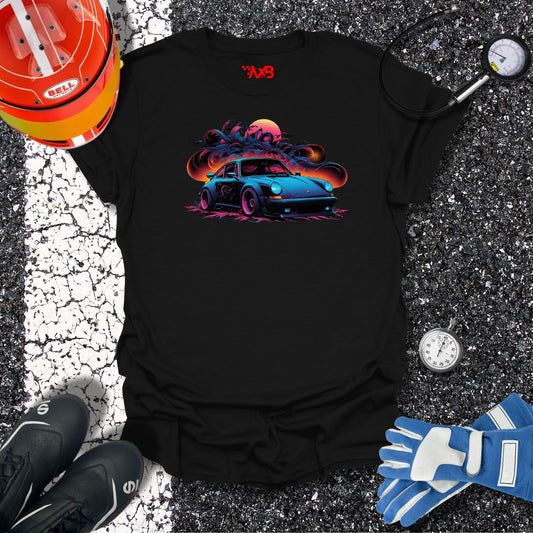 Midnight Porsche T-Shirt – Neon Dream Edition