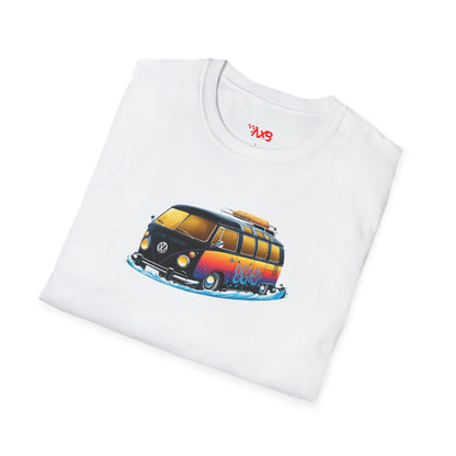 Sunset VW Van T-Shirt – Surf Adventure Edition