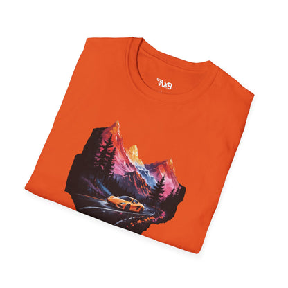 Supercar Mountain Adventure T-Shirt – Scenic Drive Edition