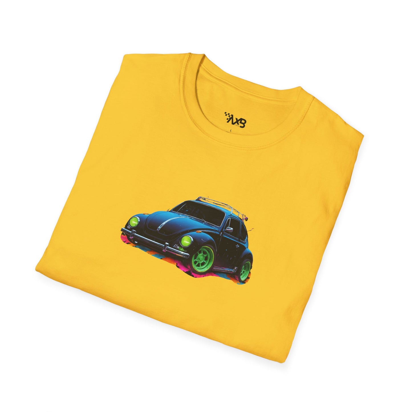 VW Beetle T-Shirt – Neon Vibes Edition