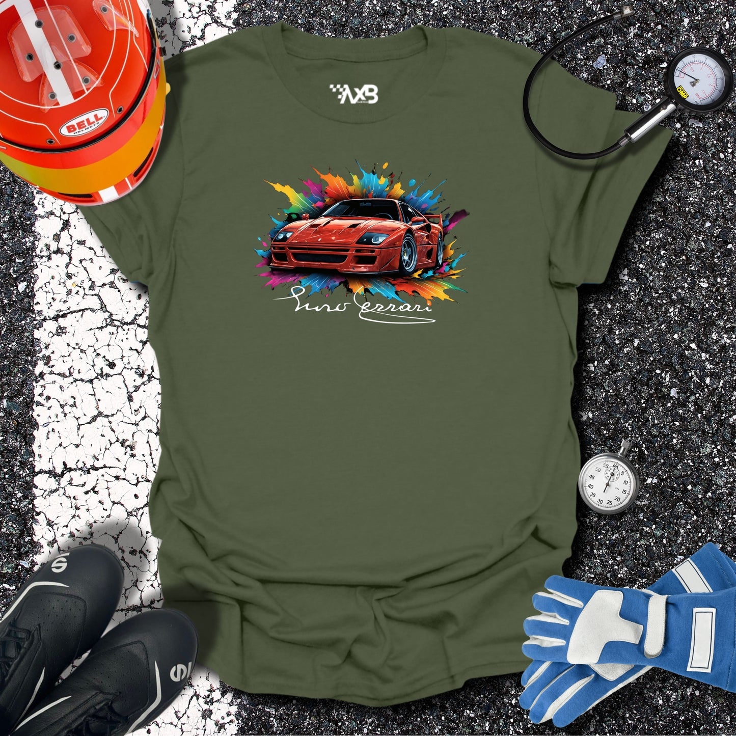 F40 T-Shirt – Color Explosion Edition