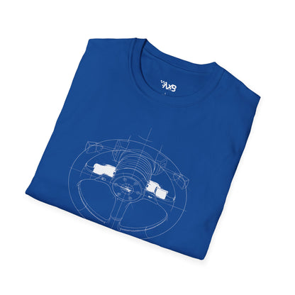 Steering Wheel Blueprint T-Shirt