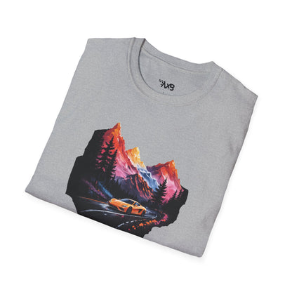 Supercar Mountain Adventure T-Shirt – Scenic Drive Edition