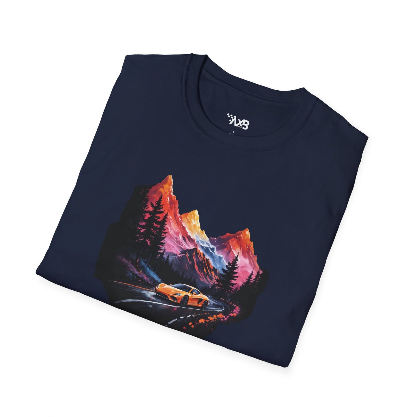 Supercar Mountain Adventure T-Shirt – Scenic Drive Edition