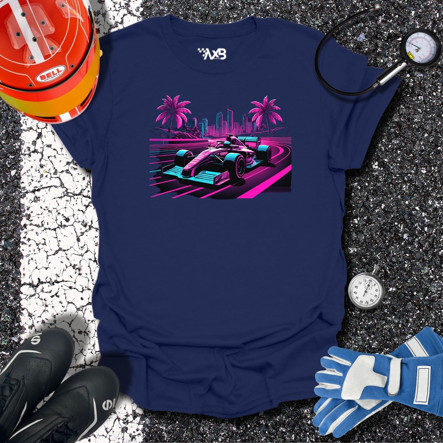 Neon Formula City T-Shirt – Miami Nights Edition