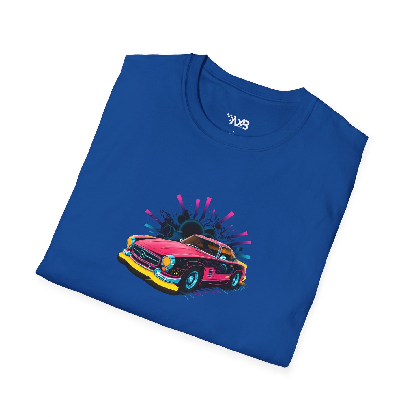 Retro Mercedes-Benz T-Shirt – Neon Nights Edition