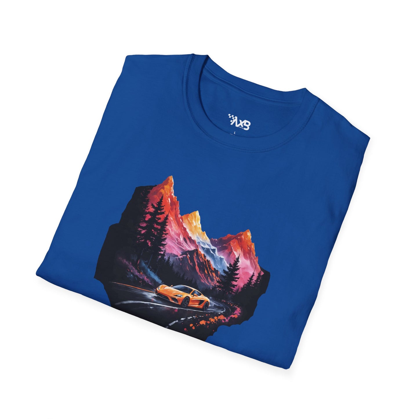 Supercar Mountain Adventure T-Shirt – Scenic Drive Edition