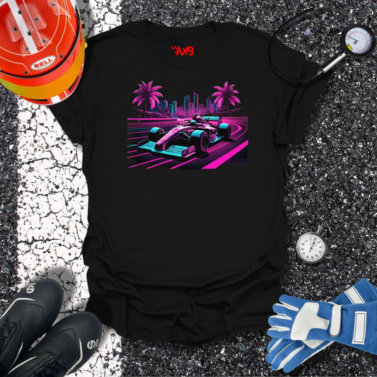 Neon Formula City T-Shirt – Miami Nights Edition