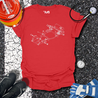 Go-Kart Chassis Blueprint T-Shirt