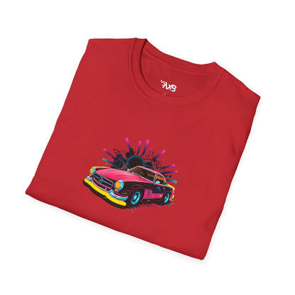 Retro Mercedes-Benz T-Shirt – Neon Nights Edition